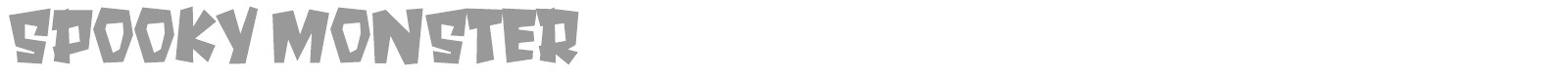 Spooky Monster font preview